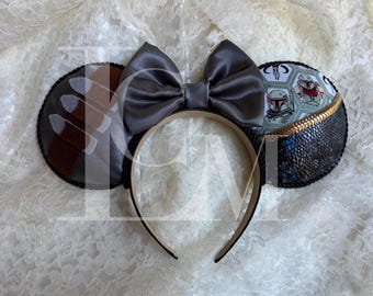 Mouse Ears inspired by Star Wars, Mandalorian headband, cosplay headpiece