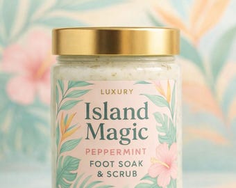 - gommage et trempage des pieds à la menthe Island Magic | Pédicure spa rafraîchissante à la lavande