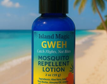 Island Magic Mosquito Repellent Lotion  Natural Citronella, Deet-free  (2oz) - Etsy