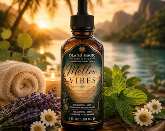 Entspannungs-Körperöl | Wohltuendes Aromamassageöl | Eukalyptus, Minze, Lavendel, Kamille | Wellness-Geschenk | Selbstfürsorge