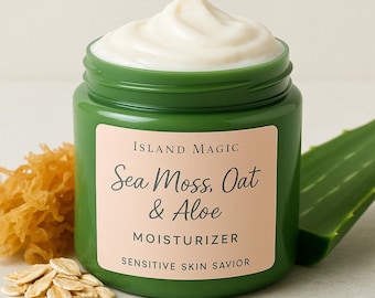 Seamoss, Hafer und Aloe Feuchtigkeitscreme für Gesicht und Körper