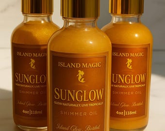 Island Magic Sunglow Shimmer Glow Oil-4 oz
