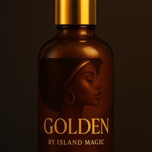 Golden by Island Magic -Bronze Glow Oil | Coconut Vanilla Shimmer Body Oil | Sun-Kissed Skin Elixir 4oz