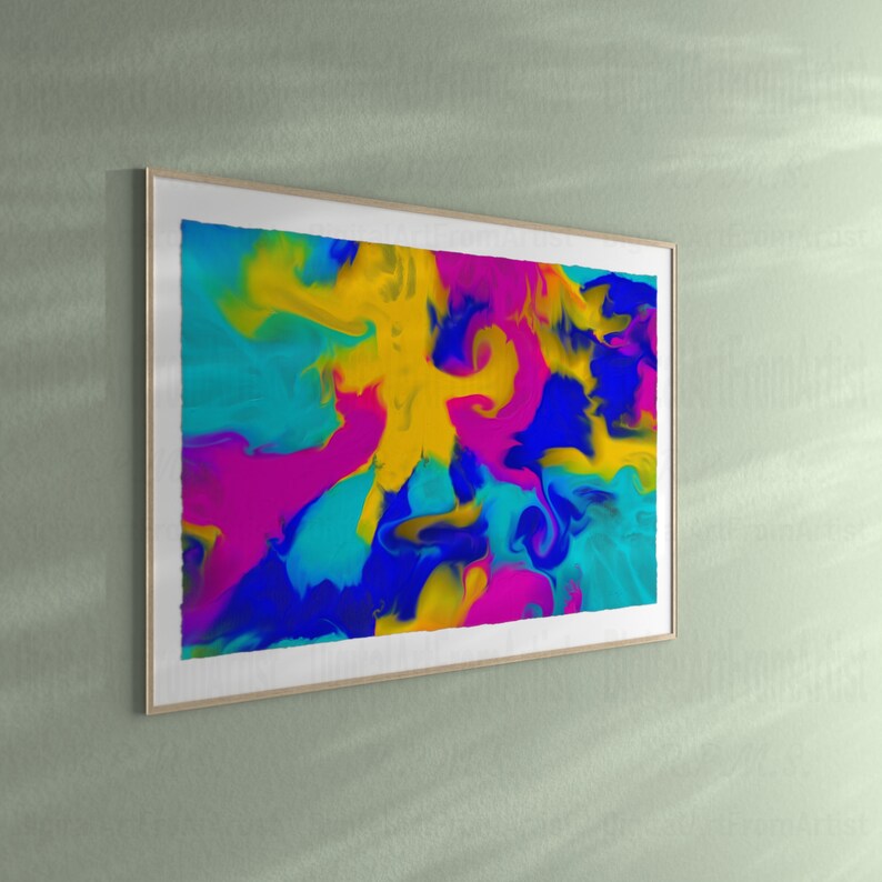 Acrylic Abstract, Original R.P.M.S. Digital Artwork, Digital Prints Download, Digital Download Wall Print, Wall Deco, Printable Art image 4