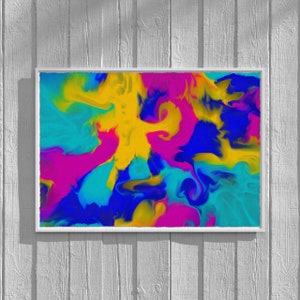 Acrylic Abstract, Original R.P.M.S. Digital Artwork, Digital Prints Download, Digital Download Wall Print, Wall Deco, Printable Art image 1