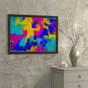 Acrylic Abstract, Original R.P.M.S. Digital Artwork, Digital Prints Download, Digital Download Wall Print, Wall Deco, Printable Art image 5