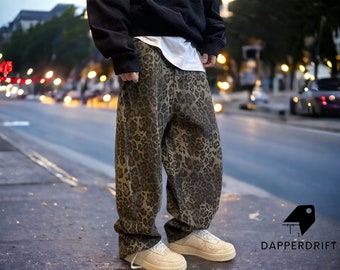 Pantalon large | Streetwear confortable pour hommes | Style imprimé