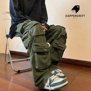 Multi-pocket Cargo Pants | Streetwear Fashion Trousers | Wide Loose Wear