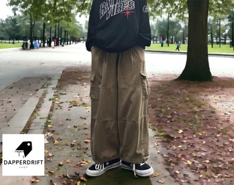 Baggy-Cargohose für Herren | Lockere, gerade Passform | Lässiger Hosenstil