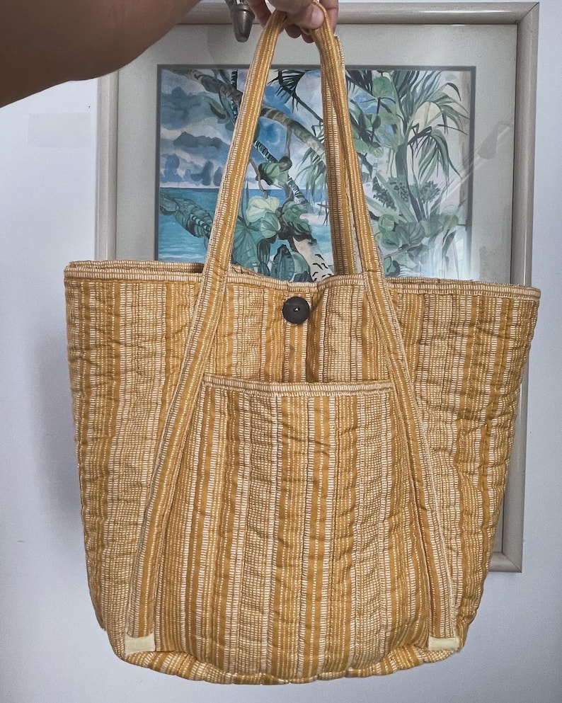 Handmade Quilted Tote Bag Etsy