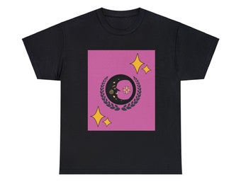 Vintage Moon Cotton T-Shirt