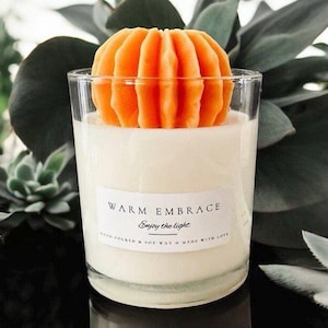 Desert Oasis Candle: Handmade Soy Blend, Succulent Garden Design, Perfect Housewarming, Birthday Gift, Cactus Scented Candle, Plant Mom Gift