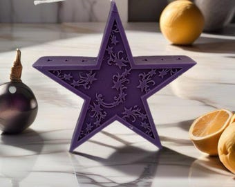 Star Candle for a Warm Eid Atmosphere, Eid Ramadan Candle, Perfect Gift for Iftar, Ramadan Decoration, Muslim Home Gift, Eid Gifts, Soy Wax