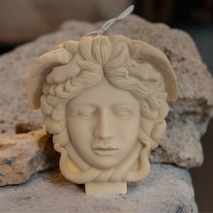 Large Medusa Head Candle | Greek Mythology Candle | Handmade Soy Candle | Home Decor | Unique Gift | Goddess Candle | 3 lb Sculptural Candle