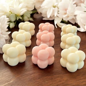Mini Bubble Cube Candle, Baby Shower Favor for Guest, Candle Party Favors, Wedding Favors, Gifts for Guest, Shower Candle, Soy Wax Candle