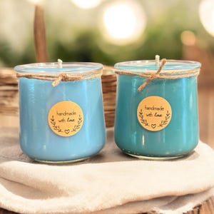Rustic Farmhouse Candle, Hand Poured Organic Soy Wax Candle, Cozy Cottage Decor, Reusable Glass Jar Candle, Country Style Home Decor 5 oz