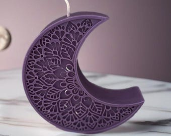 Eid Ramadan Moon Candle, Soy Scented Candle for a Warm Eid Atmosphere, Perfect Gift for Iftar, Ramadan Decor, Muslim Home Gift, Eid Gifts