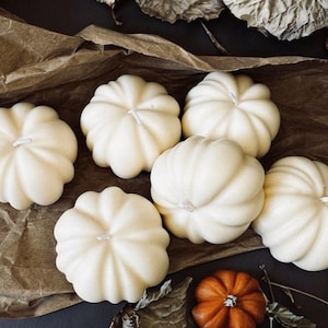 Kürbis Kerze Sojawachs: Herbst Dekor, Halloween Gastgeschenke