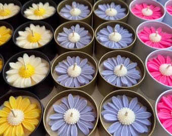 Personalized Daisy Candle Favors – Baby Shower Candle, Baby in Bloom Favors, Floral Party Favors, Bulk Candles Party Favors, Thank You Gift