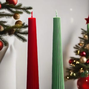 Ribbed Taper Candle, Fall Taper Candles, Christmas Taper Candles, Dinning Candles, Thanksgiving Taper Candles, Wedding Taper Candles, 1pc