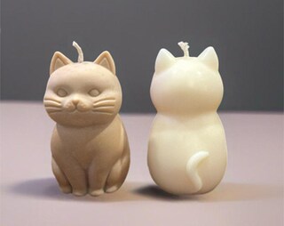 Forme Per Candele Stampo Silicone Gatto Che Dorme - Per Sapone, Cioccolato, Candele Fai Da Te Stampo Riutilizzabile
