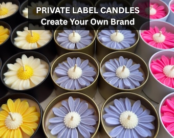 Candele all'ingrosso / Candele di soia a marchio privato / Candele con logo personalizzato / Regali aziendali di marca / Candele promozionali per aziende, 4 oz, 8 oz