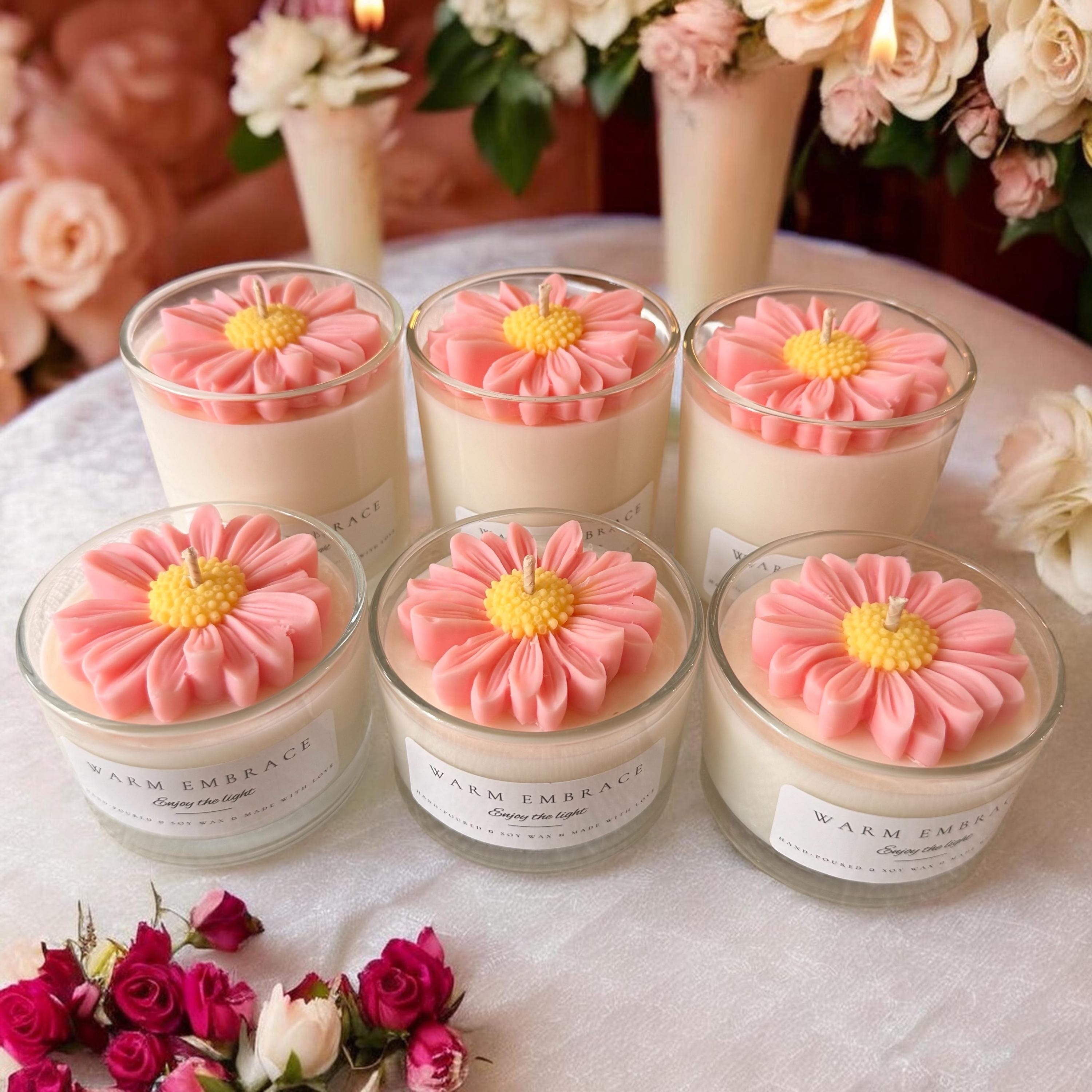 Daisy Flower Candle Favor