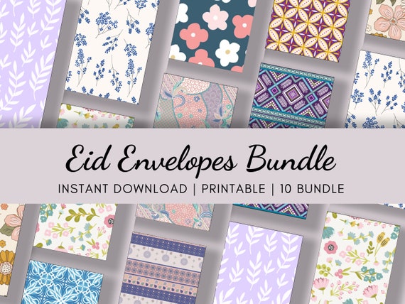 Eid Money Envelopes, Eid Envelopes Printable, Eid Mubarak Envelopes, Gifting House Envelopes , Eid Gifts for Kids and Family, Modern Design
