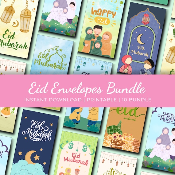 Eid Money Envelopes, Second Edition, Eid Envelopes Printable, Eid Mubarak Envelopes, Gifts, Eid Gifts for Kids and Family, Modern Design