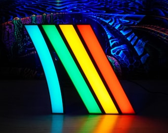 Arc Raiders Color Logo Wall Sign - White LED -  Colored 3d Print - Gaming Sign