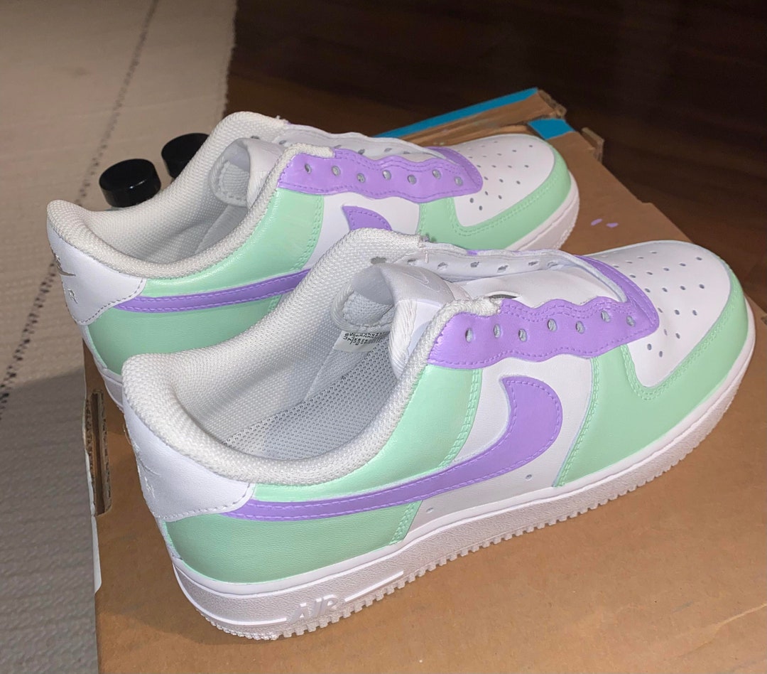 custom painted air force 1's