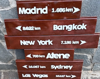 Targa insegna in Legno giardino, negozio, zone personalizzate