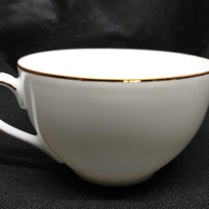 Vintage Noritake Porzellan Teetasse Weiß / Goldvergoldung Made in Japan