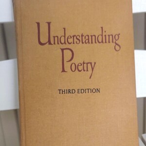 Understanding Poetry Book Hardcover (Third Edition) by Cleanth Brooks & Robert Penn Warren 1960s - Good Condition