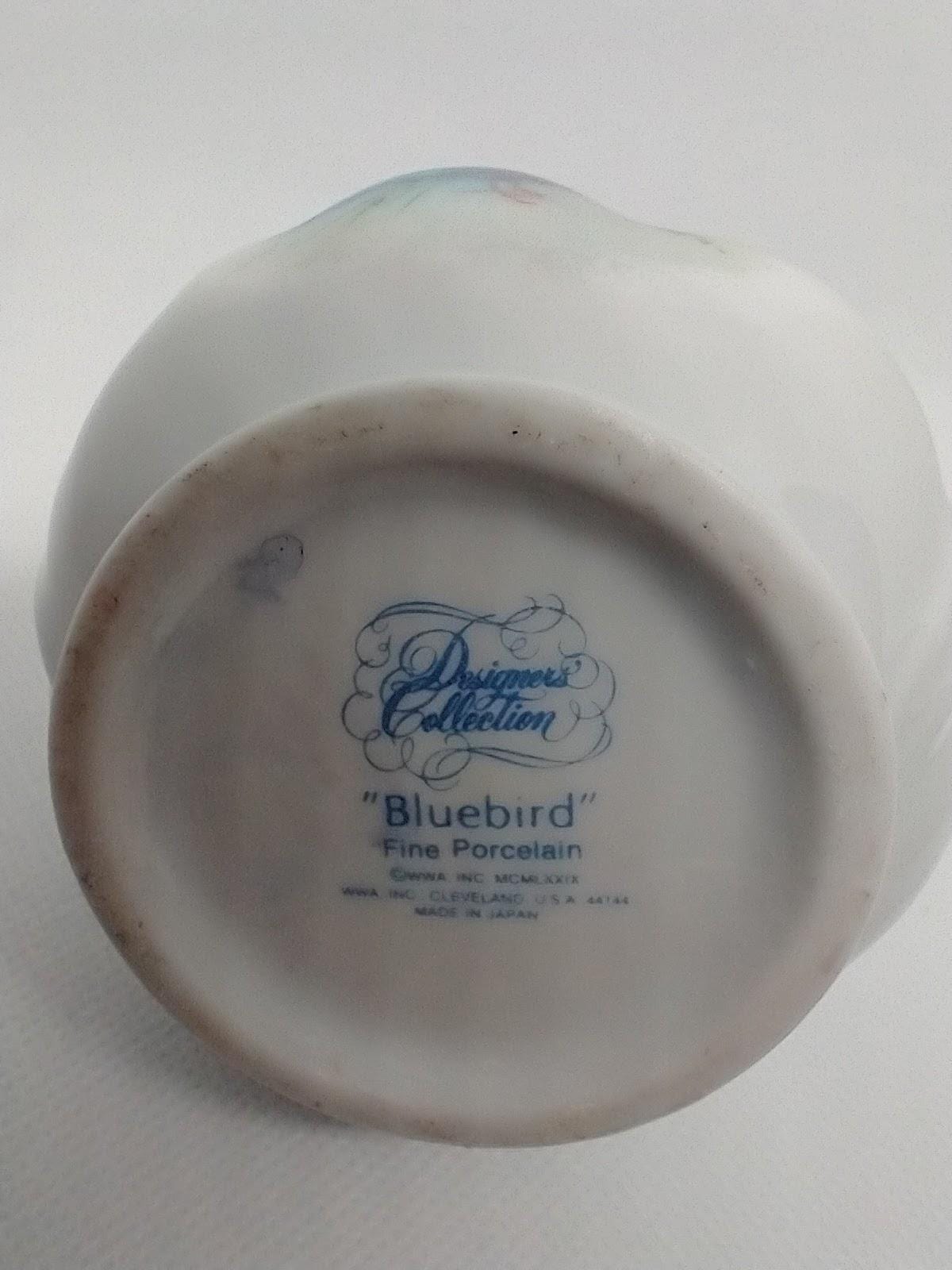 Vintage Treasures Designers Collection Blue Bird Fine Porcelain