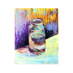 Glas Wasser Studie - Druck oder Grußkarte