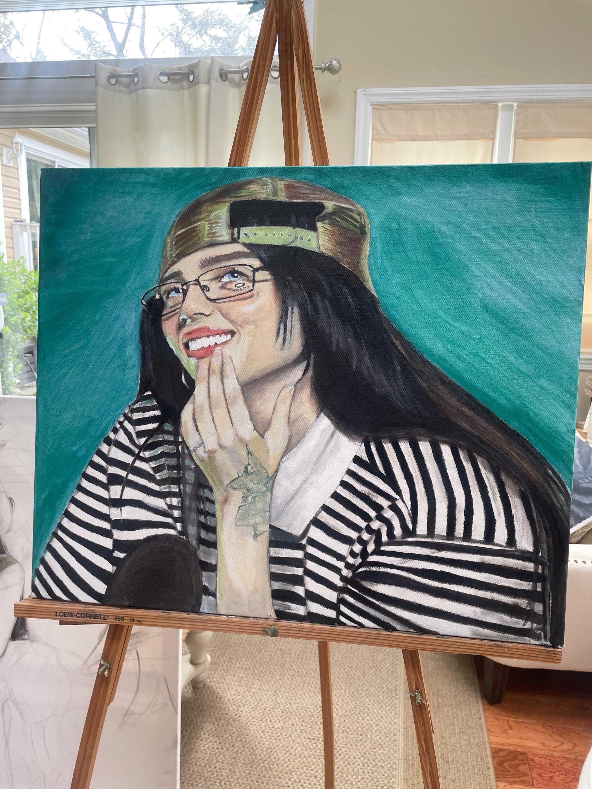 Billie Eilish Oil Painting