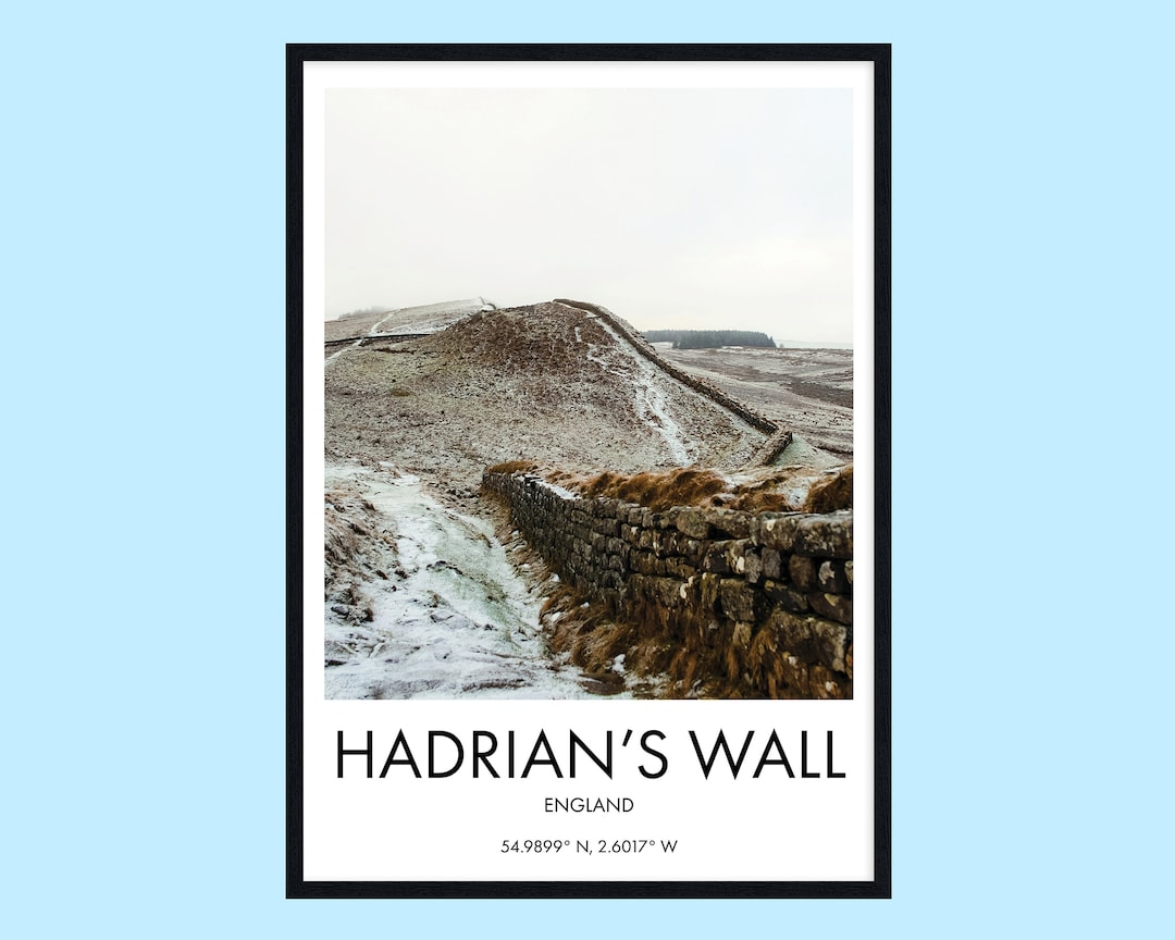 Hadrian's Wall Print, Hadrian's Wall Wall Art, Hadrian's Wall Poster ...
