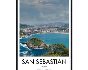 San Sebastian Print, San Sebastian Wall Art, San Sebastian Poster, San Sebastian Photography, San Sebastian Art Print, San Sebastian Travel