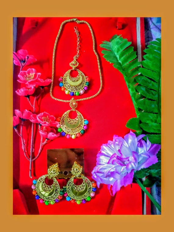 Colorful Stone Fashion Indian Jewelry