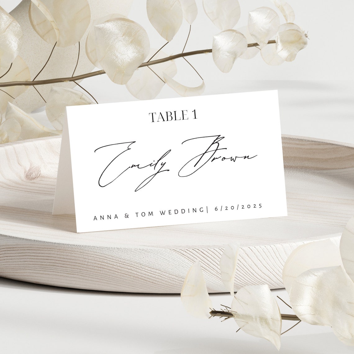 Name Card Template Name Card Template Wedding Place Card Template