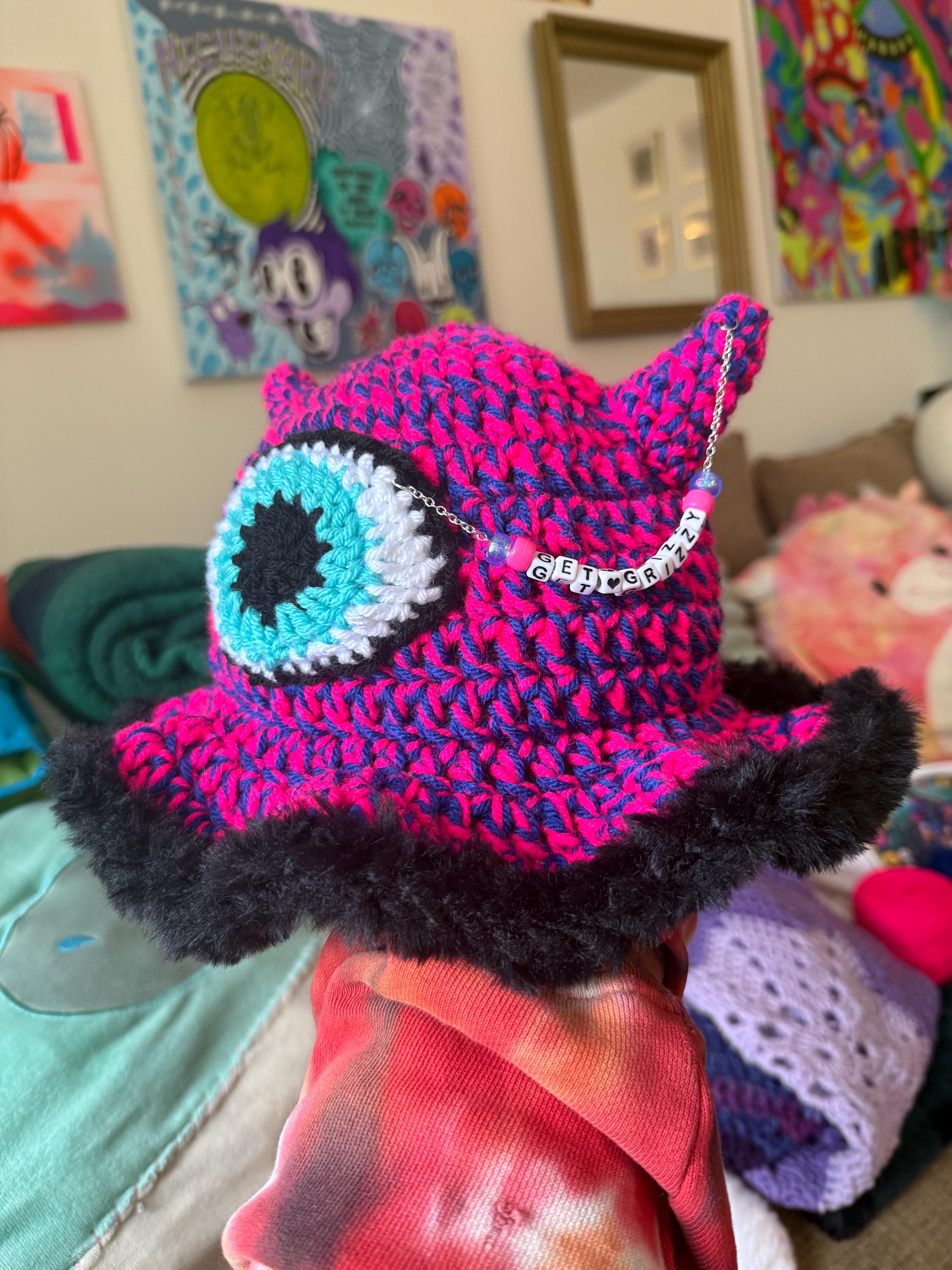 希少 美品 Sexhippies CROCHETED BUCKET HAT sexhippies CROCHETED BUCKET