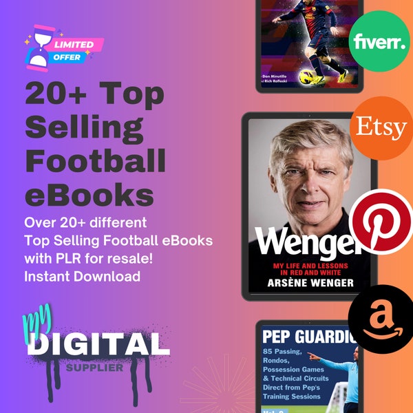 Sofortiger Download 20+ meistverkaufte Fußball eBooks zum Wiederverkauf