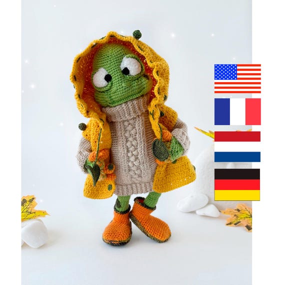 Mr. Sniff (crochet frog pattern, only PDF)