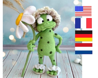 Funny frog (only crochet, PDF)