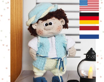 Gehaakt sultanpatroon - gehaakt Arabisch speelgoed - amigurumi patroon - amigurumi gehaakt speelgoedpatroon in PDF - Engels - Duits – Nederlands