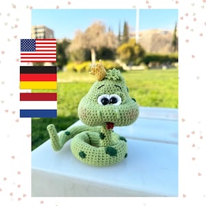 Crochet snake pattern in PDF English - amigurumi snake - crochet toy - amigurumi toy pattern – English