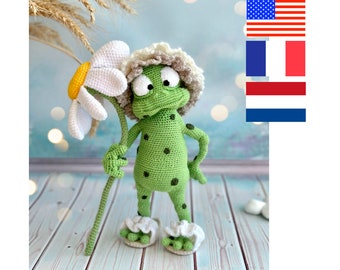 Funny frog (only crochet, PDF)