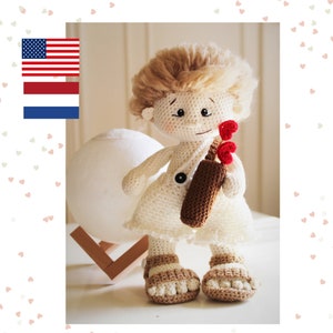 Crochet Cupid pattern in PDF - amigurumi Cupid- crochet toy - amigurumi toy pattern – English – Dutch - PDF