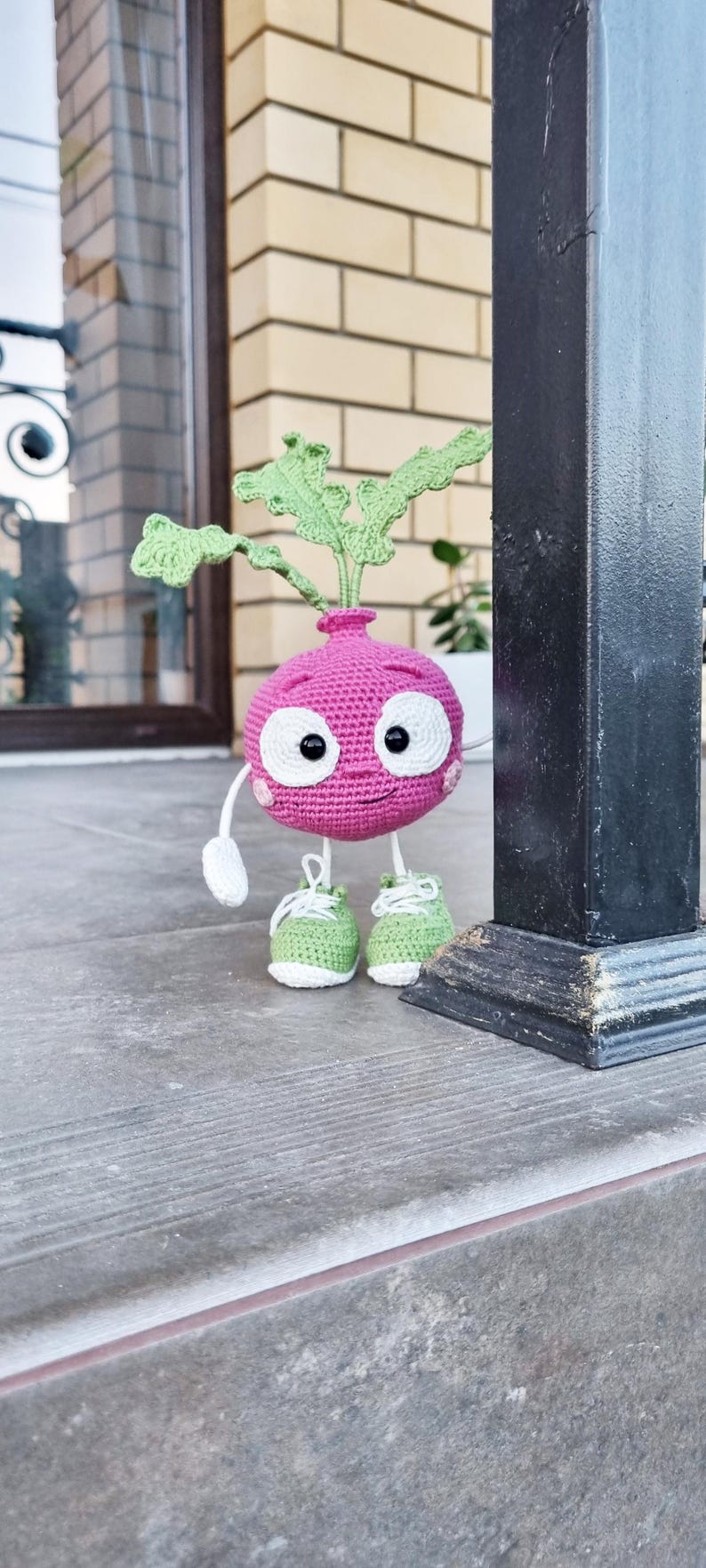 Crochet Radish Doll Pattern: Amigurumi Vegetable Toy (PDF English US ...